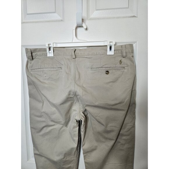 Polo Ralph Lauren Chino Pants Mens 35x30 Beige Cotton Straight Leg - Picture 5 of 8